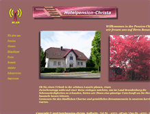Tablet Screenshot of hotelpension-christa.de